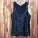 J. Crew Tops | J Crew Gray Sequin Embellished Sleeveless Tank Top | Color: Black | Size: M