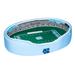 Blue/White North Carolina Tar Heels 34'' x 22'' 7'' Medium Stadium Oval Dog Bed