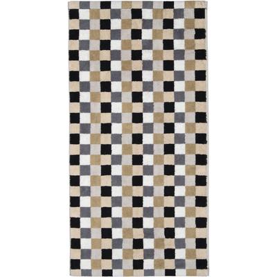 Cawö Handtücher Life Style Karo 7047 kiesel - 37 Handtuch 50x100 cm Grau Image