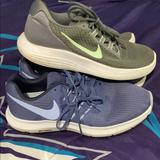 Nike Shoes | 2 Pairs Women’s Nike Tennis Shoes | Color: Blue/Gray/Green | Size: 8.5