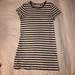 Madewell Dresses | B&W Striped Madewell Dress | Color: Black/White | Size: L