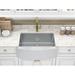 CMI Parketon Stainless Steel Curved Front 30" L x 21" W Farmhouse Kitchen Sink Stainless Steel in Gray | 10 H x 30 W x 21 D in | Wayfair 482-0255