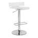 Ivy Bronx Kail Swivel Adjustable Height Bar Stool Plastic/Acrylic/Metal in Gray/Green | 16 W x 16 D in | Wayfair 198766C6126A438D9F68196045168ADB