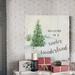 The Holiday Aisle® Christmas Meadow I - Wrapped Canvas Textual Art Print Canvas, Solid Wood in Green | 10 H x 10 W in | Wayfair