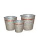 August Grove® Midgegooroo 3 - Piece Galvanized Metal Pot Planter Set Copper in Brown | 5.1 H x 5.1 W x 5.1 D in | Wayfair