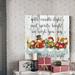 The Holiday Aisle® Christmas Lights - Wrapped Canvas Textual Art Print Canvas, Solid Wood in Gray/Red | 16 H x 16 W x 1 D in | Wayfair