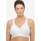 Plus Size Women's MAGICLIFT® SEAMLESS SPORT BRA 1006 by Glamorise in White (Size 50 G)