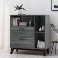 George Oliver 2 Drawer Accent Chest Wood in Gray | 37.5 H x 35.5 W x 16.1 D in | Wayfair F4F203E53B574BDAACE05B3A5D65AEBC