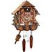 Alexander Taron Engstler Battery-Operated Cuckoo Wall Clock Wood in Brown/Red | 9.75 H x 9 W x 6.25 D in | Wayfair 404QM