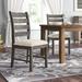 Minnich Side Chair Wood/Upholstered/Fabric in Brown/Gray Laurel Foundry Modern Farmhouse® | 40 H x 19 W x 22 D in | Wayfair LATR4165 32921225