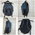 Adidas Storage & Organization | Adidas Black And Teal Blue Backpack | Color: Black/Blue | Size: Os
