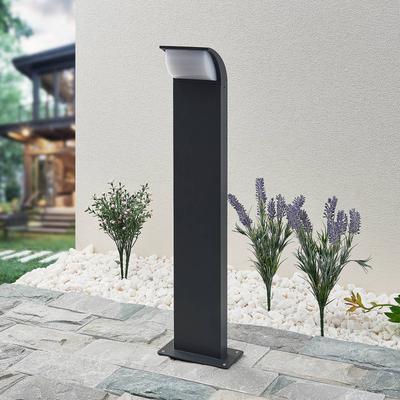 LED Sockelleuchte Tinna Lucande, schwarz, Aluminium, Modern, LED Außenleuchte