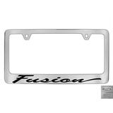 Ford Fusion Script Chrome Plated Metal License Plate Frame Holder