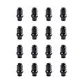 Extended Shaft Tapered Lug Nut (16 Pack) 10mm x 1.25mm Thread Pitch w/14mm Head Black for Suzuki Eiger 400 4x4 Automatic 2002-2007