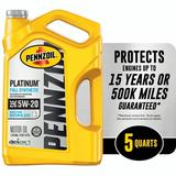 Pennzoil Platinum Full Synthetic 5W-20 Motor Oil 5-Quart