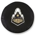 NCAA Tire Cover by Holland Bar Stool - Purdue Black - 30 x 10