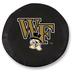 NCAA Tire Cover by Holland Bar Stool - Wake Forest Black - 37 L x 12.5 D