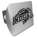 Elektroplate Officially Licensed North Dakota State Brushed Silver Metal Auto Hitch Cover