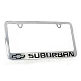 Chevrolet Suburban Chrome Plated Metal License Plate Frame Holder