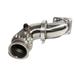 2 PCs 90 Deg SS Elbow Adapter Downpipe w/Flexpipe 3 ID V-band to T4 Flange 2 PCs 90 Deg SS Elbow Adapter Downpipe w/Flexpipe 3 ID V-band to T4 Flange