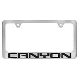 GMC Canyon Chrome Plated Metal License Plate Frame Holder