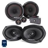 MB Quart PS1-216 6.5 Component Speakers with PK1-169 6x9 Coaxial Speakers Premium Bundle