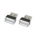 Universal White USB LED Atmosphere Light Car Night Decoration Lamp Interior Ambient Lighting 2 Pcs