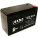 Compatible Remco SLA1075 Battery - Compatible UB1280 Universal Sealed Lead Acid Battery (12V 8Ah 8000mAh F1 Terminal AGM SLA) - Includes TWO F1 to F2 Terminal Adapters