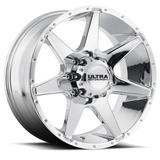 18 Silver Tempest 205 Wheel by Ultra Wheel 205-8987C+12 Fits 2015 Ford F-250 Super Duty