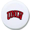 NCAA Tire Cover by Holland Bar Stool - UNLV White - 37 L x 12.5 D