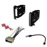 GSKIT863 Car Stereo Installation Kit for 2008-2010 Jeep Commander - in Dash Mounting Kit Wire Harness Antenna Adapter for Double Din Radio Receivers