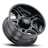 16 Black With Diamond Cut Accents Armageddon 153 Wheel by Ultra Wheel 053-6683BK