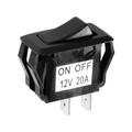 Auveco # 13528 Rocker Switch 2 Position Fits 1-1/8 X 7/16 Hole. Qty 1.