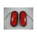 Red 6 Oval Truck Trailer Bus Semi Brake Stop Turn Tail Light Kits