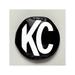 KC HiLiTES 5in. Round Soft Cover (Pair) - Black w/White KC Logo