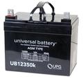 UPG UB12350 12V 35Ah L U1 AGM Battery for Mobility Wheelchairs Power Chair Scooters Pride Jazzy Select APC UPS Lawn Mower Garden Tractor Trolling Motor Rhino UTV