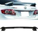 Ikon Motorsports Compatible with 09-13 Toyota Corolla Sportivo Rear Trunk Spoiler Wing Gloss Black ABS 2009 2010 2011 2012 2013