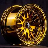 For 18x8.5 inch (1 Single Wheel Only) JNC Wheels - 18 JNC001 Gold Chrome Rim - 5x114.3 JNC Wheels-29066826822