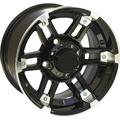 Black w/Machined 12x7 4/110 2+5 Ocelot One Zero Four Wheel - 12X7 4/110 2+5