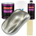 Restoration Shop Pewter Silver Metallic Acrylic Urethane Auto Paint Complete Gallon Paint Kit Single Stage High Gloss