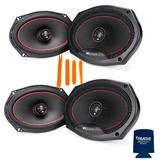 MB Quart - 2-Pairs of Reference RK1-169 6x9 Coaxial Speakers
