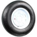 Radial Trailer Tire On Rim ST235/80R16 LRE 16 6 Lug Spoke White Wheel