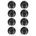 BOSS NX654 6.5 400W 4-Way Car Audio Coaxial Speakers Stereo Black (8 Speakers)