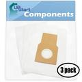 9 Replacement for Sanyo SCU8 Vacuum Bags - Compatible with Sanyo PU-1 Vacuum Bags (3-Pack 3 Bags Per Pack)