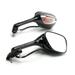 Krator Black Motorcycle Mirrors Turn Signals Left & Right Compatible with 2010-2016 Suzuki GSXR 1000 / GSX-R1000