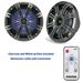 Kicker 6.5 Inch KM-Series Marine Speaker Bundle 41KM654LCW with 41KMLC LED Remote