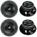 4) Pyle Pro PDMR5 5 800W Car DJ/Home Mid Bass MidRange Speakers Drivers Audio