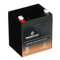 Chrome Battery 12V (12 Volts) (12 Volt) 5Ah Sealed Lead Acid (SLA) Battery for Emergency Lighting