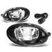 DNA Motoring FL-ZTL-255-CH For 2008 to 2017 Honda Civic/Accord/Odyssey/Fit Pair Bumper Driving LED DRL Fog Light Lamp+Switch Clear Lens 09 10 11 12 13 14 15 16