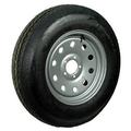 Trailer Wheel and Tire 15 Silver Modular 5-5 Trailer Wheel with ST20575R15C Radial Tire Mounted